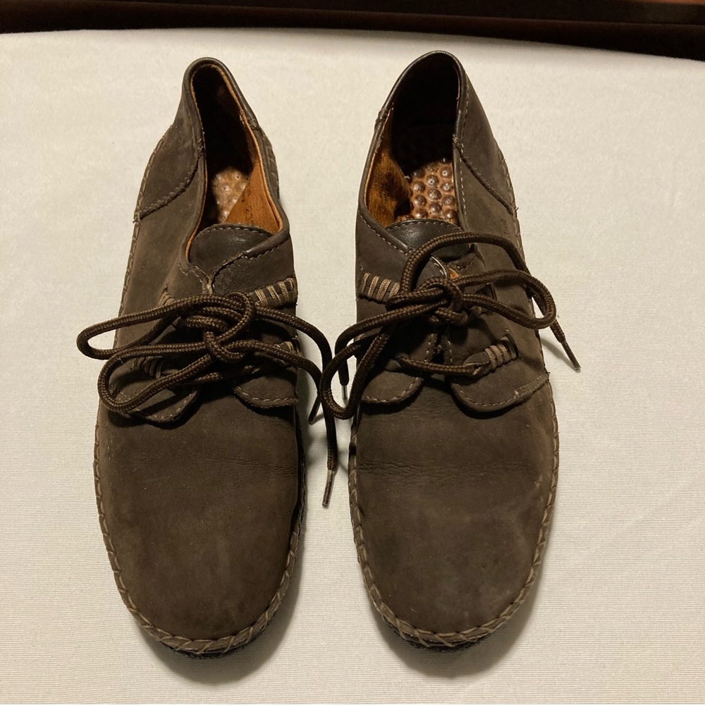 Josef Seibel Shoes Womens 8.5-9 Brown Leather Comfort Lace Up Oxford 41 （9.5-10）